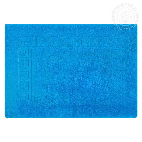 Коврик на резиновой основе НОЖКИ (голубой) Ножки АртД резин.45*65  (АД)