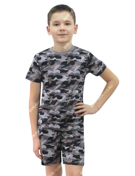 Комплект детский Зарница с шортами цв.Коричневый КМФ (БВР)