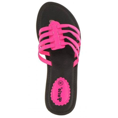 Туфли женские коричневые с розовым FORIO арт.325-33