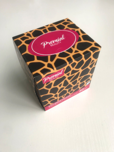 Салфетки «Premial» косметические 3-слойные в коробке, 50шт.