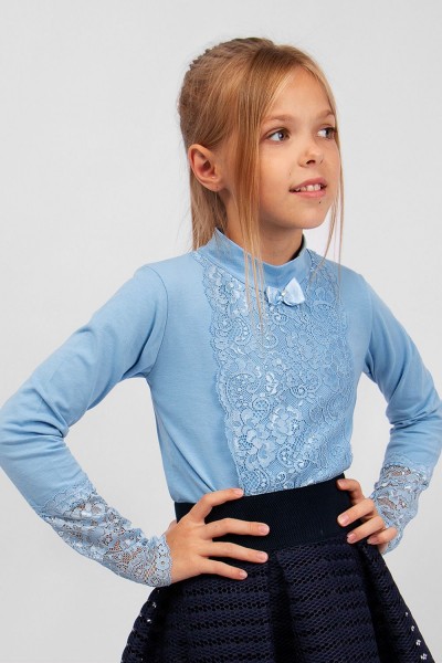 Блузка для девочки SP62995 - голубой  (Н)