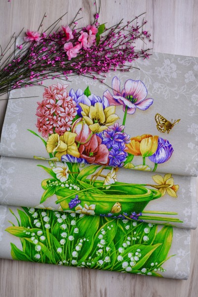 Набор полотенец Цветущий сад - ассорти  (Н)