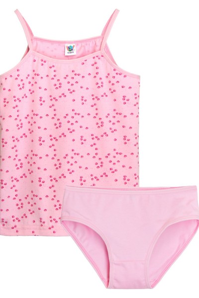 Комплект белья для девочки 31204 - ракушки-розовый  (Н)