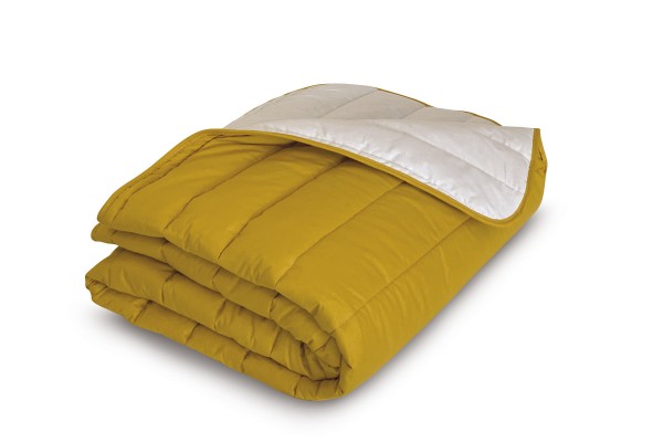 Одеяло с льняным волокном всесезонное горчичный (Н) СК - 3