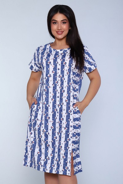 Платье 59085 - синий  (Н)