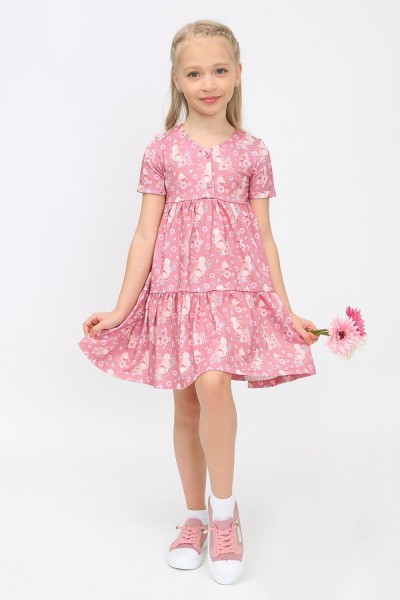 Платье Эмма детское - розовый  (Н)