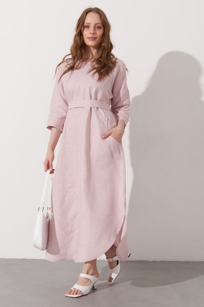 Платье женское LenaLineN арт. 03-002-22 - светло-розовый  (Н)