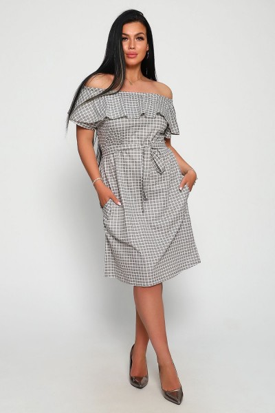 Платье 71064 - серый  (Н)