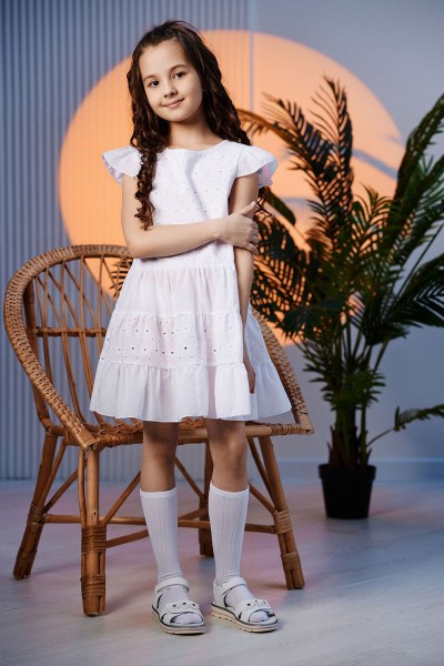 Платье 9184 детское - белый  (Н)