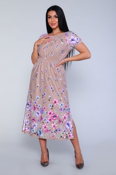 Платье 71067 - бежевый  (Н)