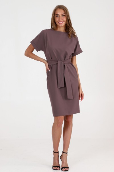 Платье П029 - светло-коричневый  (Н)