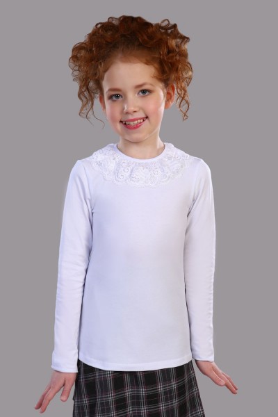 Блузка для девочки Вероника 13141 - белый  (Н)