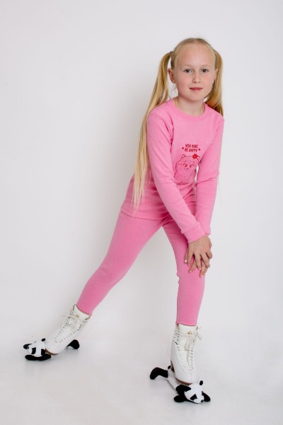 Комплект для девочки Термобелье - 4 детский - розовый  (Н)